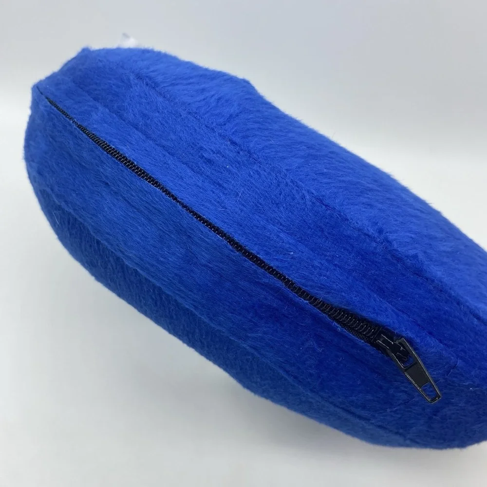 Pet Recovery Surgery Inflatable Donut Collar Protective Medium Cone Dog Blue EUC